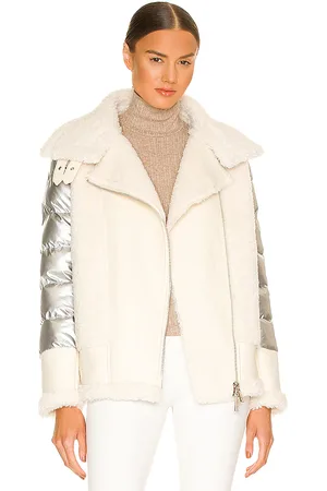 JOCELYN Chaqueta moto en color metálico talla L en - Metallic Silver. Talla L (también en M, S, XS).