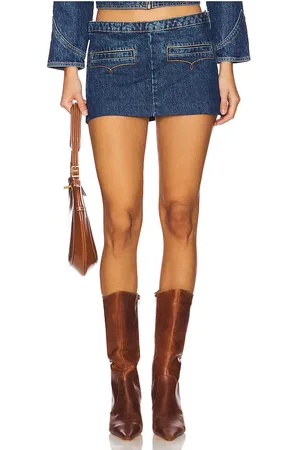 Understated Leather Bandit micro mini skirt en color denim-dark talla 28 en - Denim-Dark. Talla 28 (también en 29).