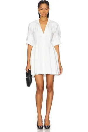 Simkhai Mini vestido de manga corta jazzie en color talla 0 en - White. Talla 0 (también en 2).