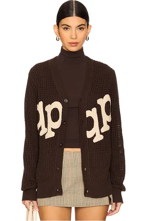 Museum of Peace and Quiet Cárdigan etched crochet cardigan en color talla L en - Brown. Talla L (también en M)