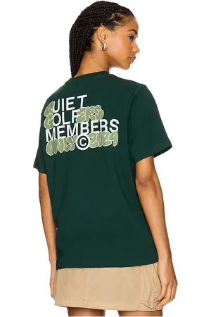 Quiet Golf Camiseta members en color verde oscuro talla L en - Dark Green. Talla L (también en M, S).