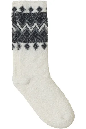 Barefoot Dreams Calcetin cozychic fair isle sock en color crema talla all en - Cream. Talla all.