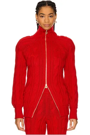 Rowen Rose Cárdigan en color talla L en - Red. Talla L (también en M).