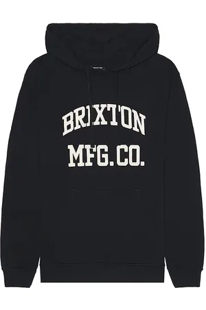 Brixton Sudadera varsity en color negro talla M en - Black. Talla M (también en S).