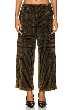 Masha Popova Animal pattern joggers en color marrón talla M en - Brown. Talla M (también en S).
