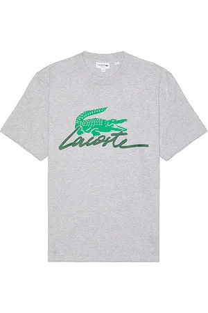 Lacoste Camiseta croc en color gris claro talla L en - Light Grey. Talla L (también en M).