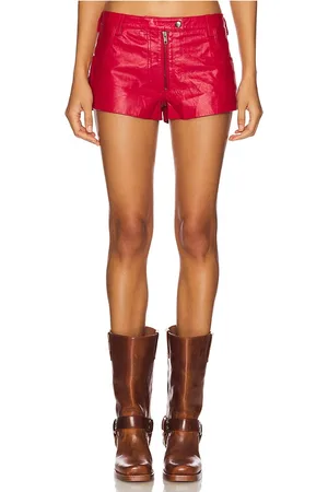Understated Leather Short cuero perfect en color talla L en - Red. Talla L (también en M, S, XL, XS).