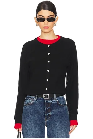 LINE & DOT Suéter doble capa hutch en color negro talla L en - Black. Talla L (también en M, S, XS).