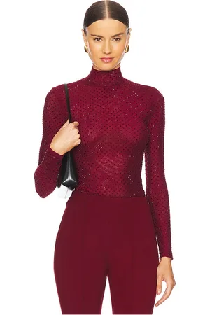Retrofete Weylyn top en color burgundy talla S en - Burgundy. Talla S (también en XS).