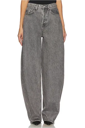 GRLFRND X emily gemma paola barrel leg jean en color gris talla 23 en - Grey. Talla 23 (también en 24, 25).