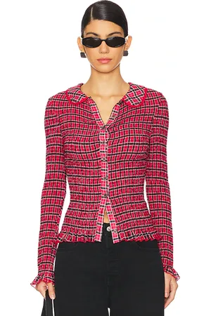 Free People Caught a feeling cardi en color rojo talla M en - Red. Talla M (también en S, XS).