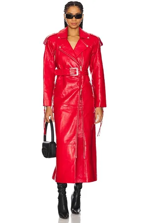 Retrofete Gabardina de cuero knightley en color rojo talla S en - Red. Talla S (también en XL, XS).