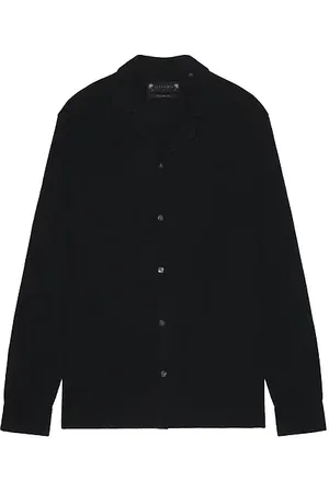 AllSaints Camisa en color talla L en - Black. Talla L (también en M, XL/1X).