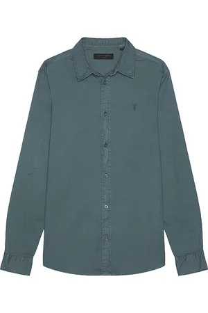 AllSaints Camisa en color azul talla M en - Blue. Talla M (también en S, XL/1X).