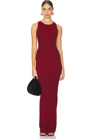 AEXAE Maxivestido tirantes en color burgundy talla XS en - Burgundy. Talla XS (también en XXS).