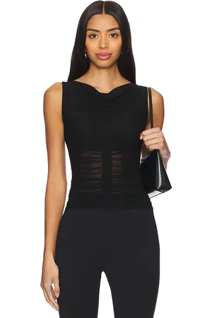 Bec & Bridge Pia gathered top en color talla 10/M en - Black. Talla 10/M (también en 6/XS, 8/S).