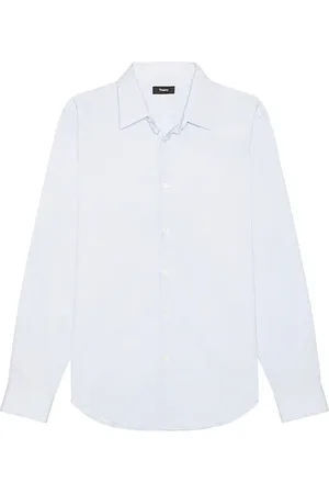 THEORY Camisa en color bebe azul talla L en - Baby Blue. Talla L (también en M, XXL/2X).
