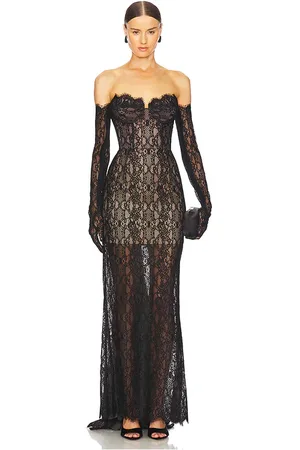 Bronx and Banco Vestido largo kiera strapless en color talla M en - Black. Talla M (también en S, XS).