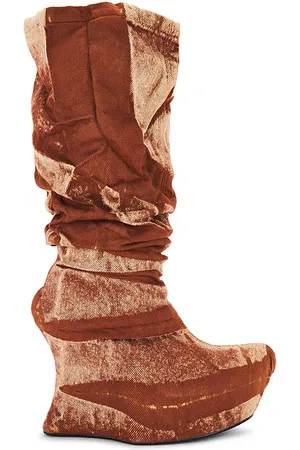 Masha Popova Botas holgadas y drapeadas en color marrón talla 36 en - Brown. Talla 36 (también en 39).