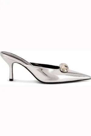 Retrofete Mula estilo gatito metallic en color plateado metálico talla 35 en - Metallic Silver. Talla 35 (también en 36, 36.5