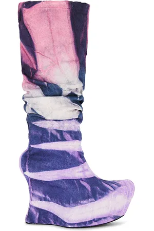 Masha Popova Botas holgadas y drapeadas en color morado talla 36 en - Purple. Talla 36 (también en 39).