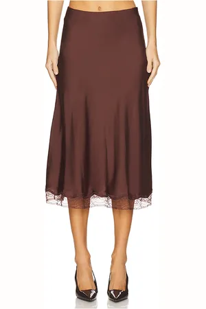 Bash Falda midi cilia en color marrón talla 34/2 en - Brown. Talla 34/2 (también en 36/4, 38/6).