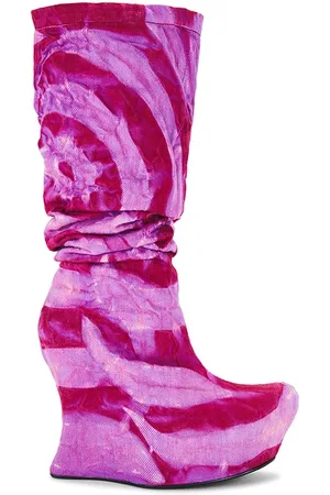 Masha Popova Botas vaqueras con cuña sculpted en color rosado talla 37 en - Pink. Talla 37 (también en 38).