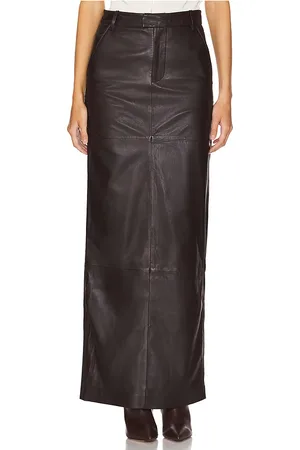 Camila Coelho Falda anabella en color marrón talla M en - Brown. Talla M (también en S, XL, XS).