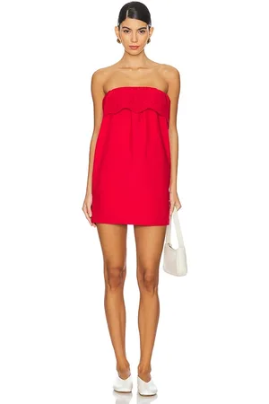 POSSE Minivestido sin tirantes beryl en color rojo talla L en - Red. Talla L (también en M, S, XL).
