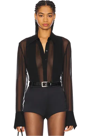 SANS FAFF Blusa abotonada en color talla L en - Black. Talla L (también en M, S, XS).