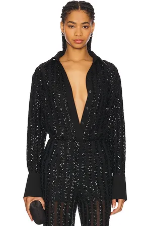 SANS FAFF Blusa abotonada en color talla M en - Black. Talla M (también en S, XS).