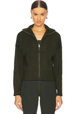 Varley Punto media cremallera carmen en color verde oliva talla L en - Olive. Talla L (también en M, XL, XS).