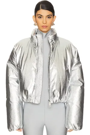 Khrisjoy Chaqueta acolchada arrugada joy en color metálico talla 1 en - Metallic Silver. Talla 1 (también en 2).