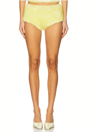 CULTNAKED Micro faux fur shorts en color amarillo talla M en - Yellow. Talla M (también en S, XS, XXL).