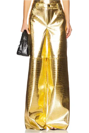 CULTNAKED Pantalones vaqueros slouchy en color oro metálico talla L en - Metallic Gold. Talla L (también en XL, XS, XXS).