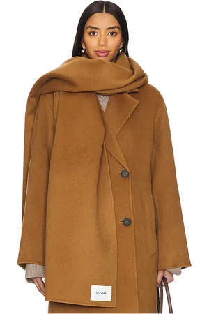Ivy & Oak Bufanda de doble cara amy en color bronce talla all en - Tan. Talla all.