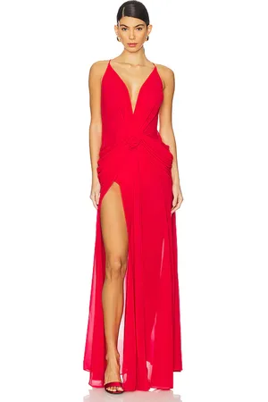 NBD Vestido largo colette en color talla L en - Red. Talla L (también en M, S, XL, XS, XXS).