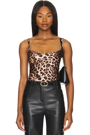 GOOD AMERICAN Body sin mangas sweetheart scuba en color marrón talla 3X en - Brown. Talla 3X (también en 4X).