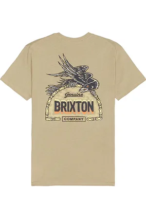 Brixton Camiseta a medida raven en color marrón talla L en - Brown. Talla L (también en M, S, XL/1X).