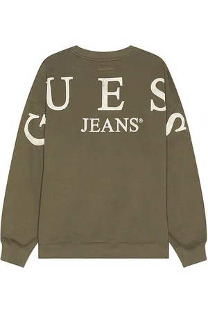 Guess Jersey back macro logo en color verde oliva talla L en - Olive. Talla L (también en M, S, XL/1X).