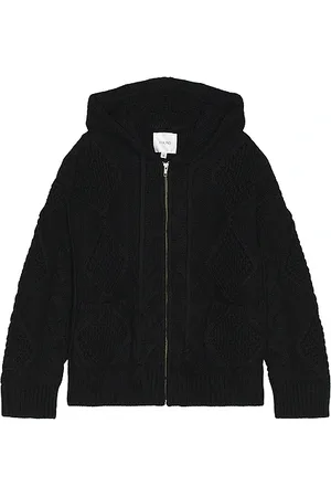 Found Sudadera cable knit en color talla L en - Black. Talla L (también en M, XL/1X).