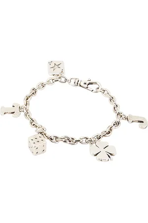 TWOJEYS Brazalete lucky charms en color plateado metálico talla 18cm en - Metallic Silver. Talla 18cm (también en 20cm).