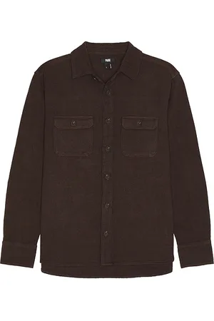 Paige Sobrecamisa wilbur en color marrón talla L en - Brown. Talla L (también en M).
