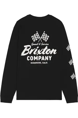 Brixton Camiseta manga larga wayburn en color talla L en - Black. Talla L (también en S).