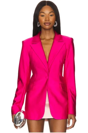 GOOD AMERICAN Compression shine sculpted blazer en color rosado talla 5X en - Pink. Talla 5X (también en L, M, S, XS).