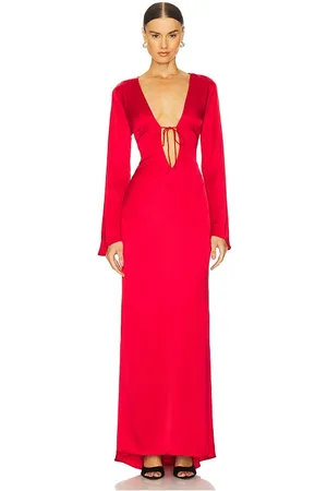 LOBA Vestido largo angelina en color talla M en - Red. Talla M (también en S, XS, XXS).