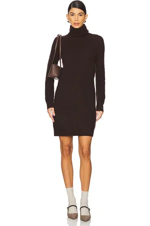 Ralph Lauren Vestido jersey long sleeve en color marrón talla L en - Brown. Talla L (también en S, XS).
