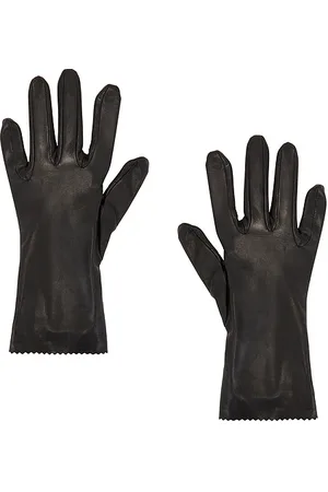 Manokhi Guantes cortos de cuero en color talla 7 en - Black. Talla 7 (también en 8).