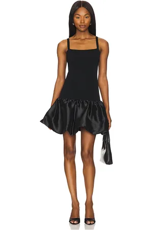 Nicholas Minivestido petunia en color talla L en - Black. Talla L (también en M, XS).