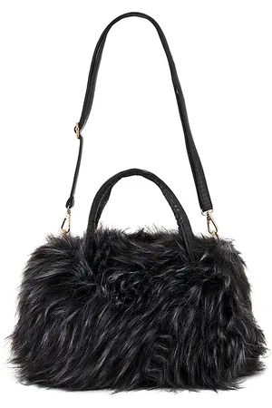 Adrienne Landau Bolso the boo faux fur en color negro talla all en - Black. Talla all.